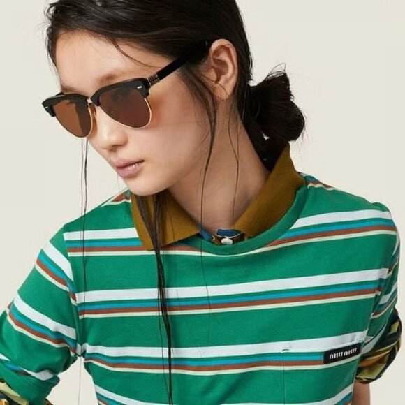 NEW MIU MIU MU09ZS 1AB2Z1 MU 09ZS 1AB2Z1 SMU 09Z 1AB2Z1 SUNGLASSES - Picture 4 of 5